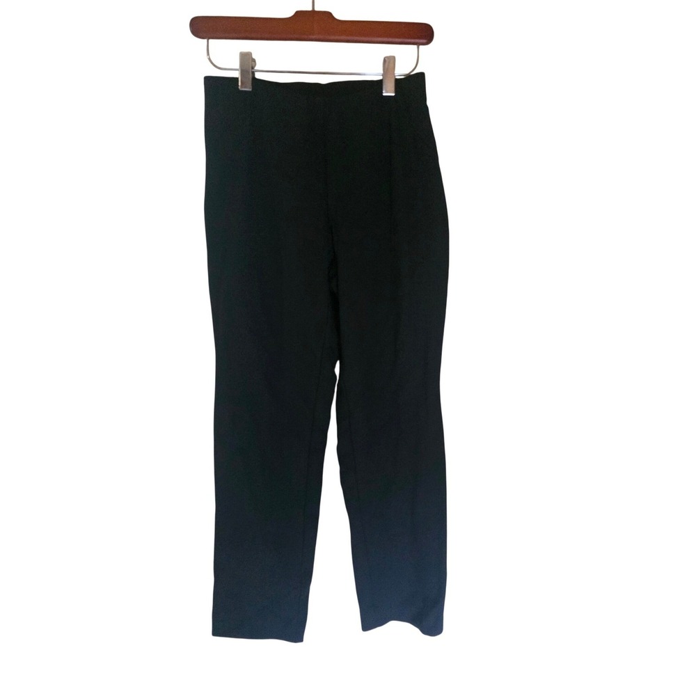 J. Jill Ponte Slim Leg Pants Womens XS Petite‎ Black Stretch Pull On Trousers